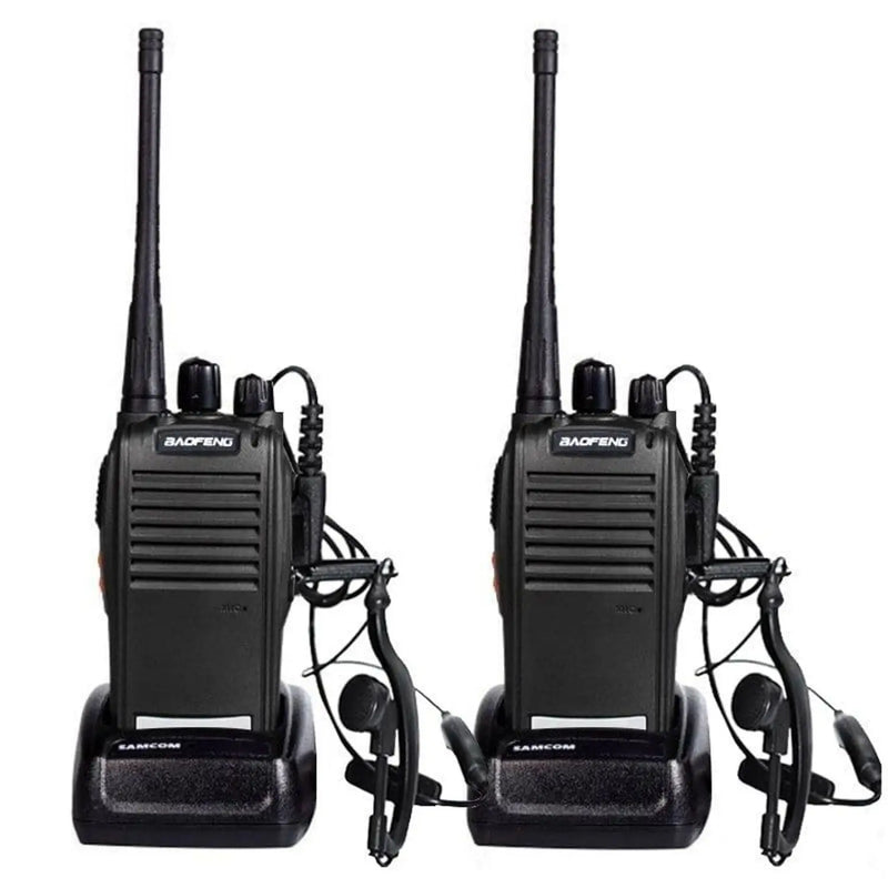 2 Rádios Comunicadores Baofeng BF-777S com Fone de Ouvido Ear-1 (2 Unidades)